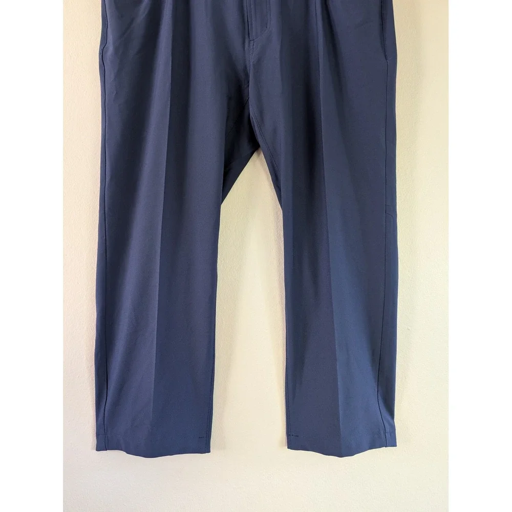 Dunning Mens Stretch Performance Golf Pants Navy‎ Blue 38/30 Athletic Tech Chino